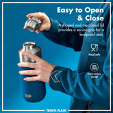 Thermosflasche mit Trinkbecher Ion8 700ml Petrol