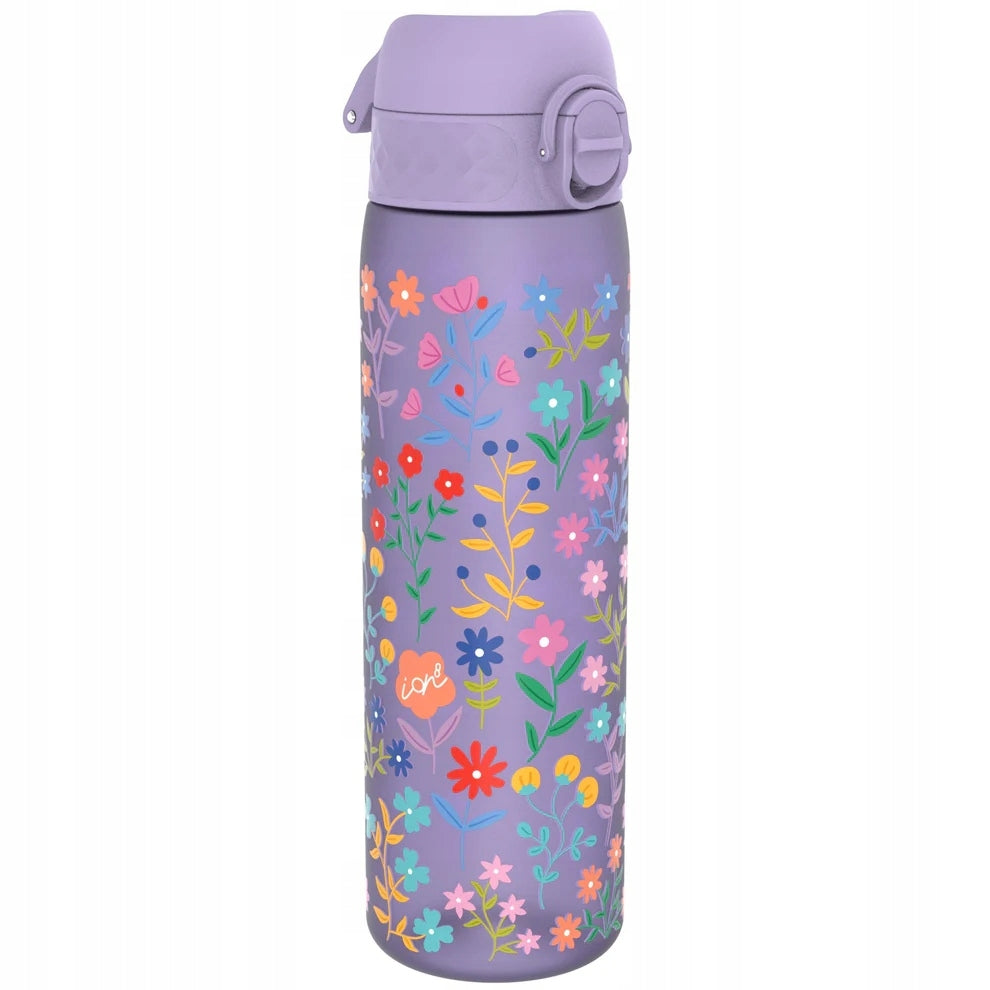 Trinkflasche Ion8 500ml mit Motiv Blume Violett