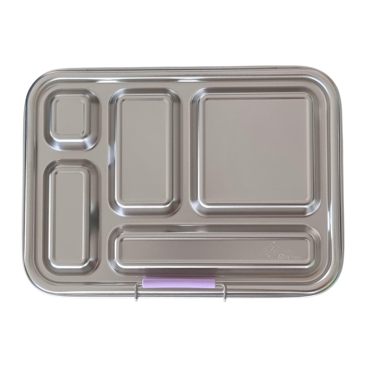 Edelstahl Znünibox Baurelia Box Eco mit 5 Unterteilungen Flieder