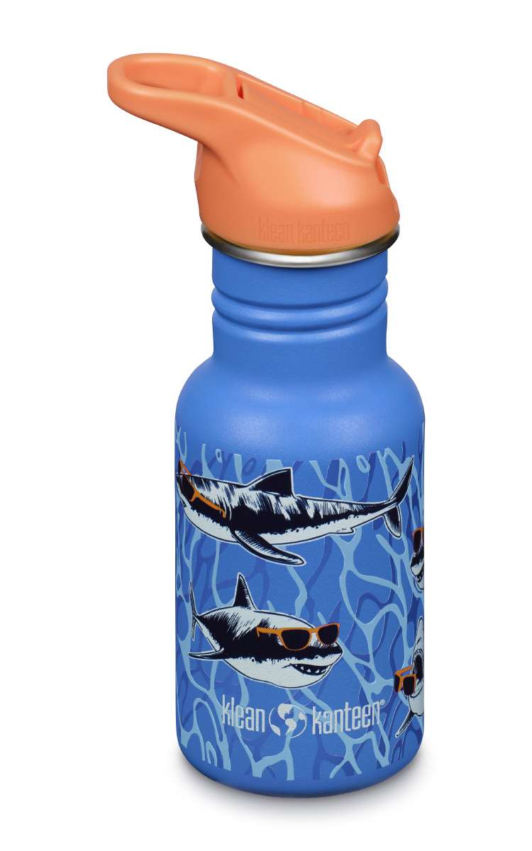Kinder Edelstahl Trinkflasche Klean Kanteen Sport Shark