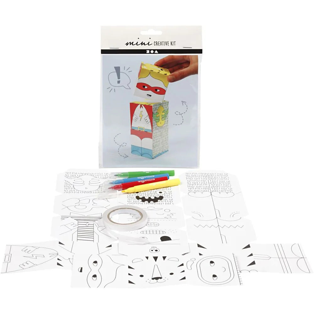 Bastelset Kinder Würfel Superheld