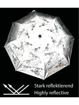 Kinder Regenschirm mit Farbwechsel Dino Silver