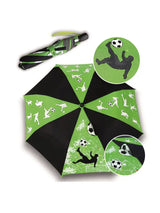 Kinder Regenschirm mit Farbwechsel Fussball
