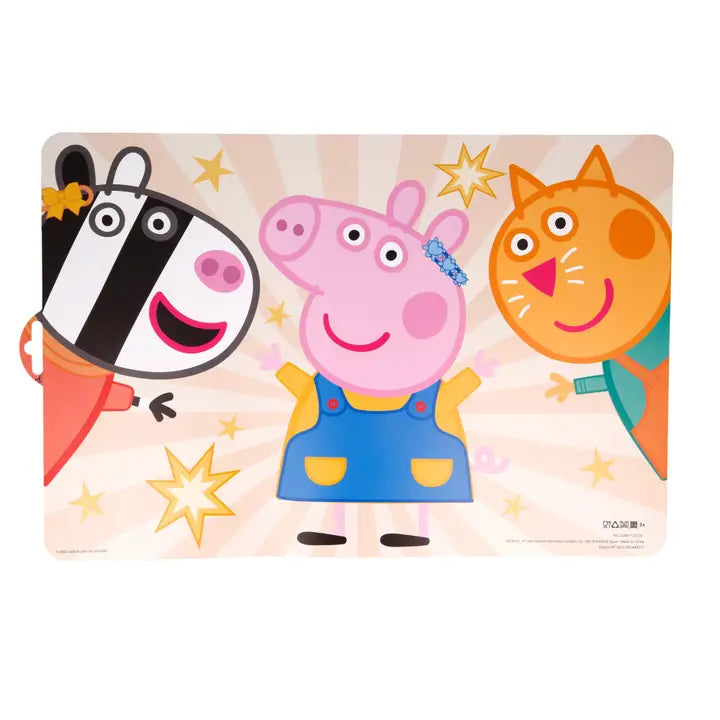 Kinder Tischset Comic Peppa Wutz