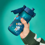Kinder Trinkflasche Ion8 400ml mit Motiv Space Türkis