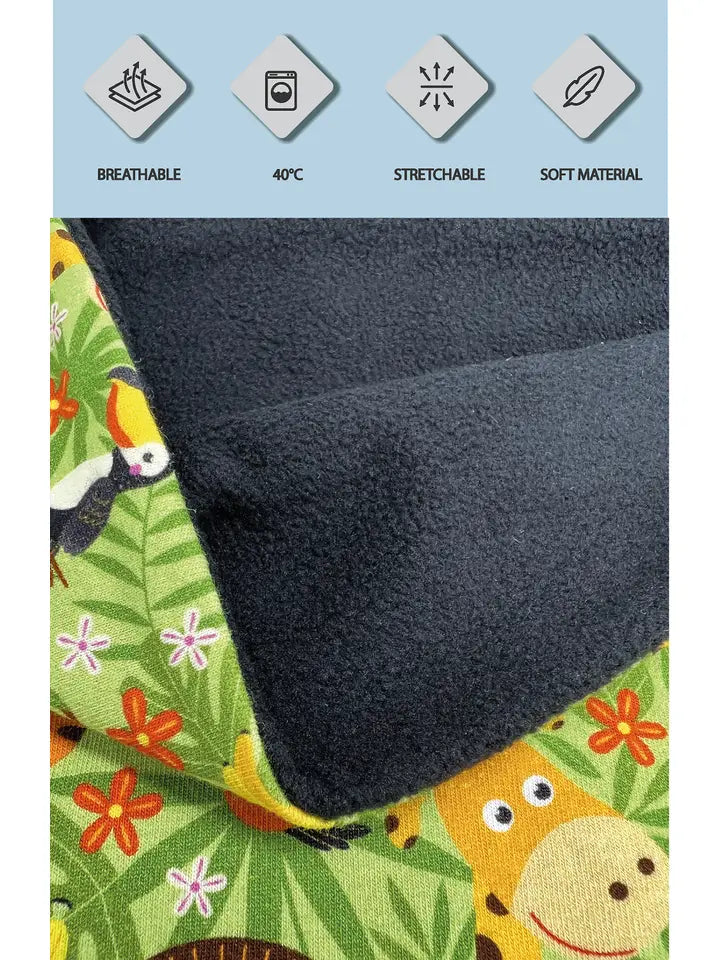 Kinder Winter Mütze & Loop Schal Dschungel