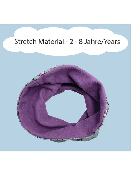 Kinder Winter Mütze & Loop Schal Meerjungfrau