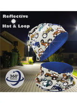 Kinder Winter Mütze & Loop Schal Reflektierend Traktor