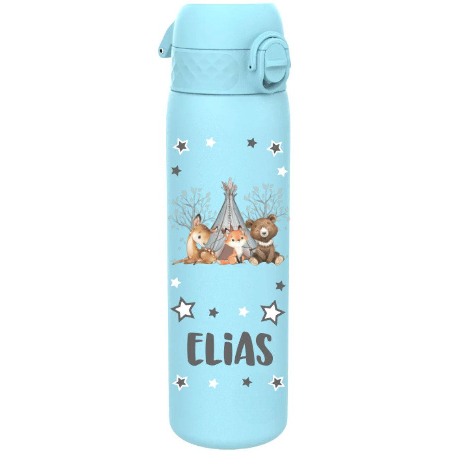 Edelstahl Trinkflasche Ion8 500ml Pastellblau