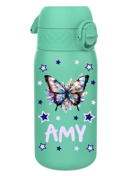 Kinder Edelstahl Trinkflasche Ion8 400ml Teal