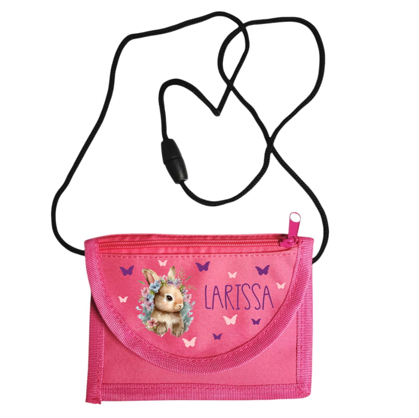 Baurelia Kinder Portemonnaie mit Umhängebändel Pink