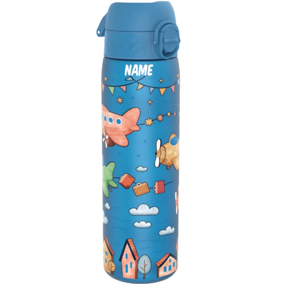 Trinkflasche Ion8 500ml mit Motiv Flugzeuge