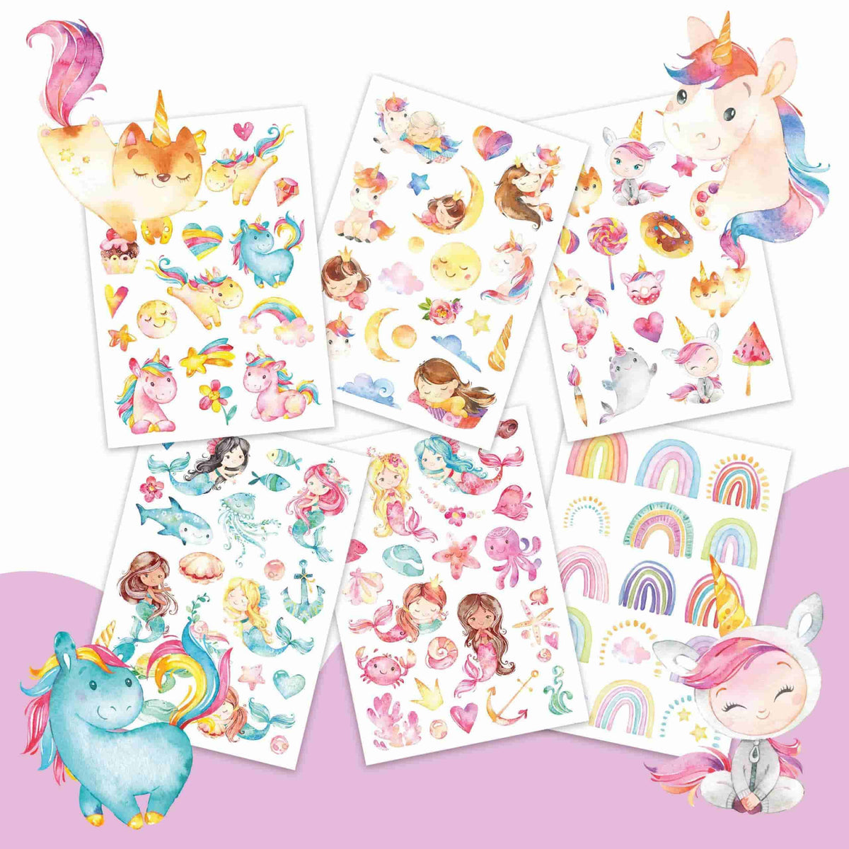 Kinder Tattoo 100 Stück Mädchen