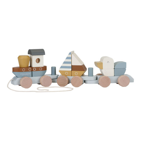 Little Dutch Eisenbahn mit Steckformen Sailors Bay
