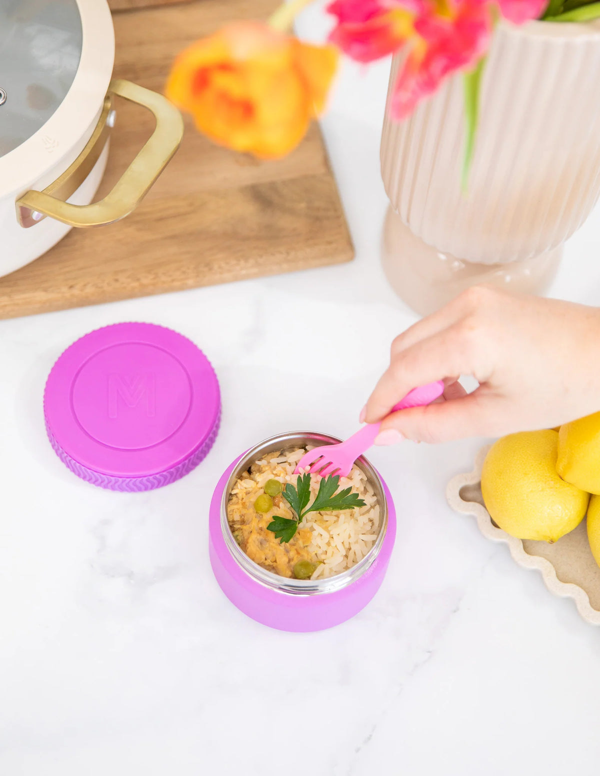 Thermobehälter Lunchbox MontiiCo Klein Fuchsia