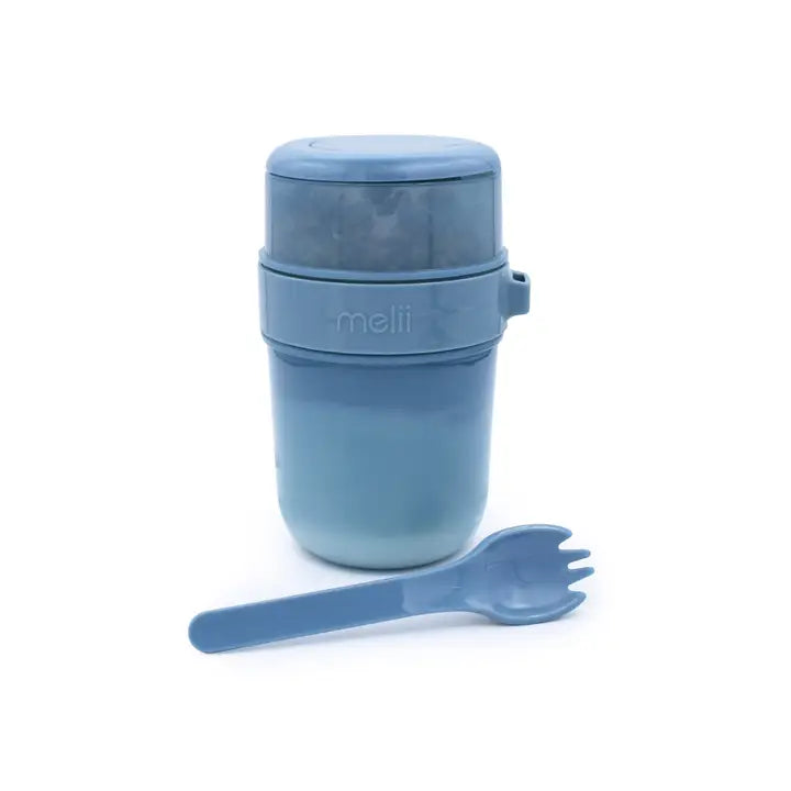 Znünibox Salat, Joghurt & Müeslibecher Blau