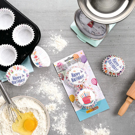 Muffinförmchen Set Happy Birthday 50 Stück