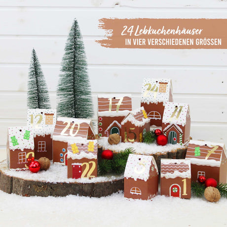 Adventskalender Lebkuchen Häuser