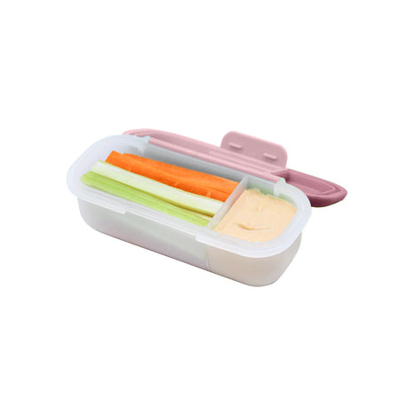 Znünibox Snackbox mit Dippebhälter Rosa