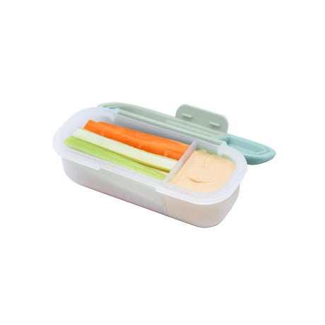 Znünibox Snackbox mit Dippebhälter Mossgrün