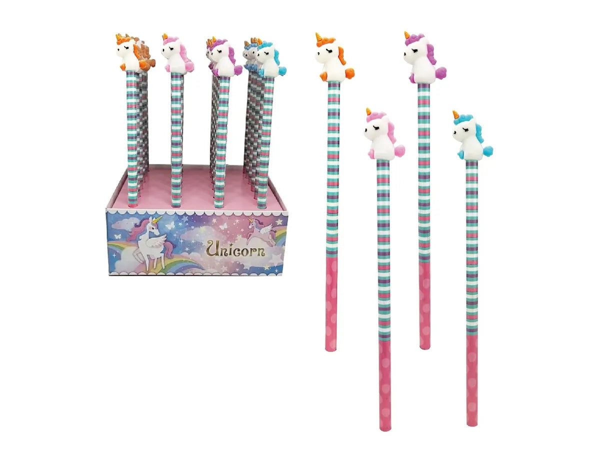 Bleistift mit Topper Einhorn assortiert