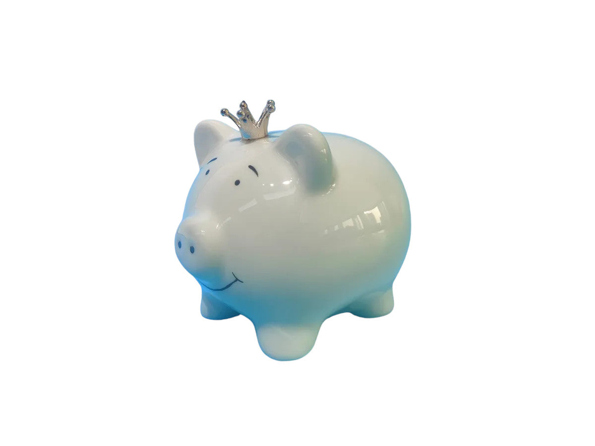 Spardose Sparschwein mit Krone