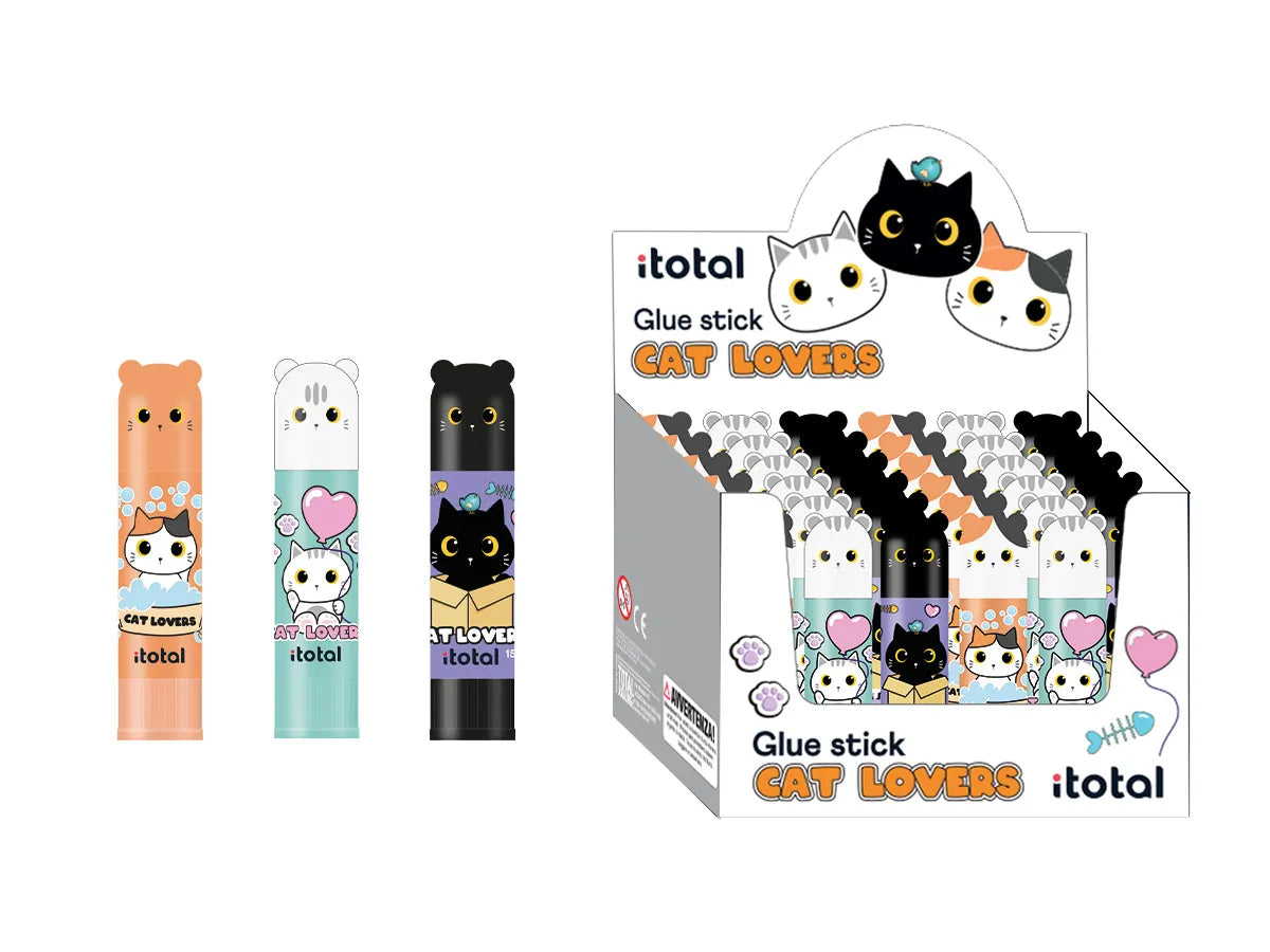 Klebestift Katze assortiert