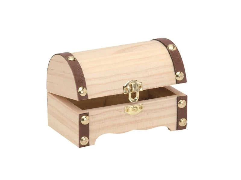 Wichtelzubehör Holz Schatztruhe