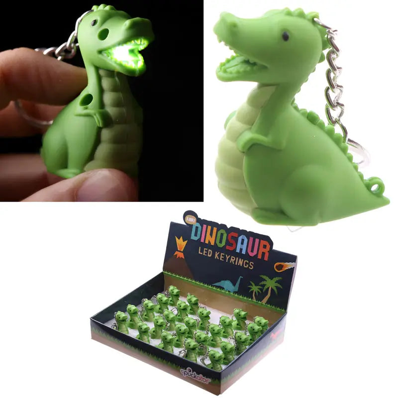 Schlüsselanhänger Dino LED