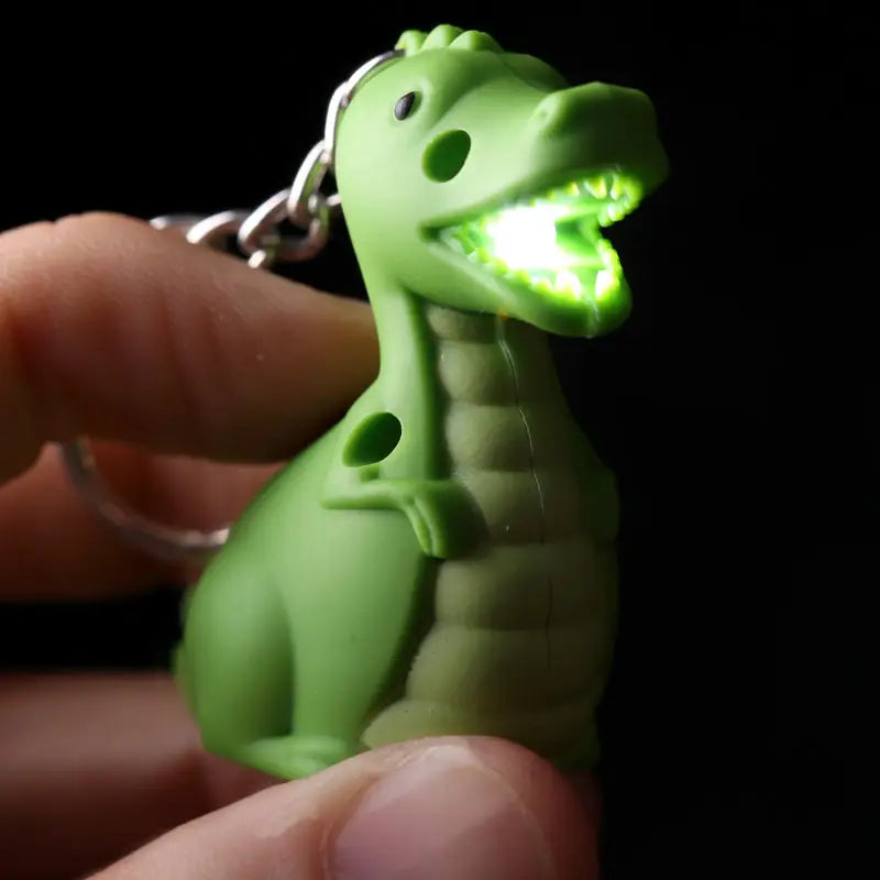 Schlüsselanhänger Dino LED