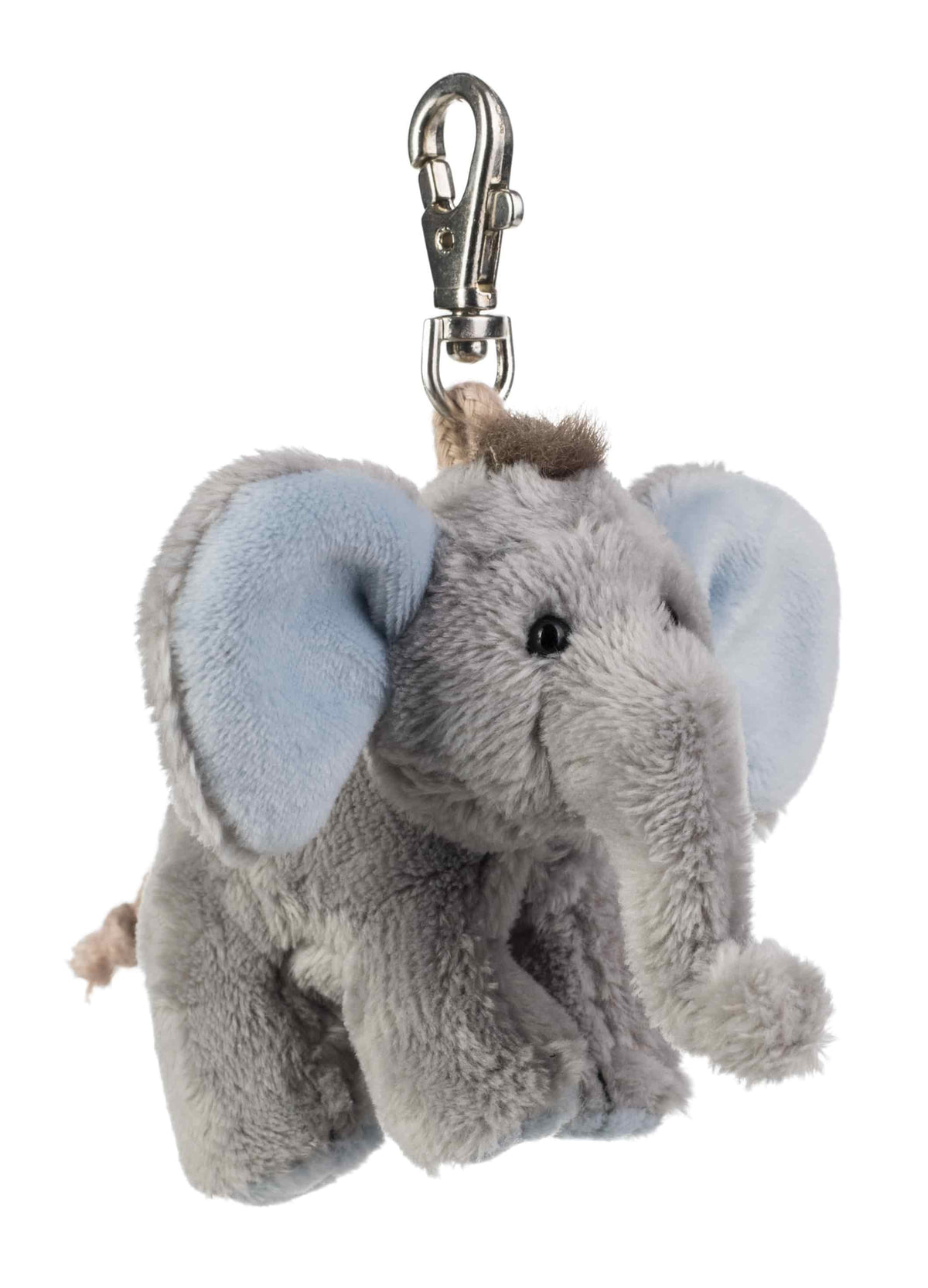 Schlüsselanhänger Plüsch Elefant Blau