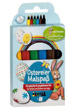 Eierfarben 6 Stück + Schablone