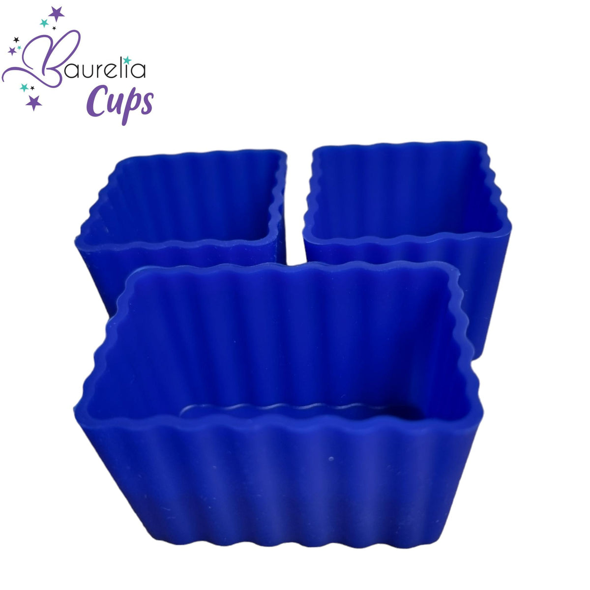 Silikonformen Baurelia Cups MIX 3er Set Dunkelblau