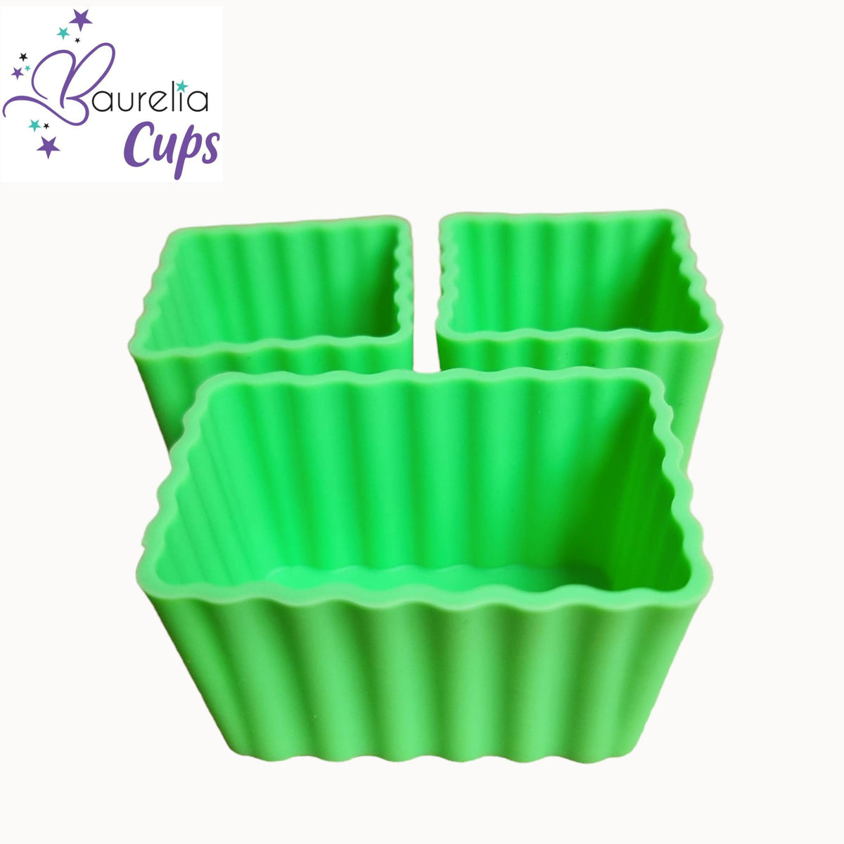 Silikonformen Baurelia Cups MIX 3er Set Grün