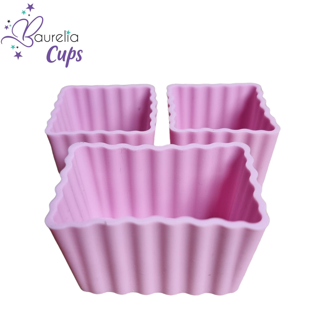 Silikonformen Baurelia Cups MIX 3er Set Rosa