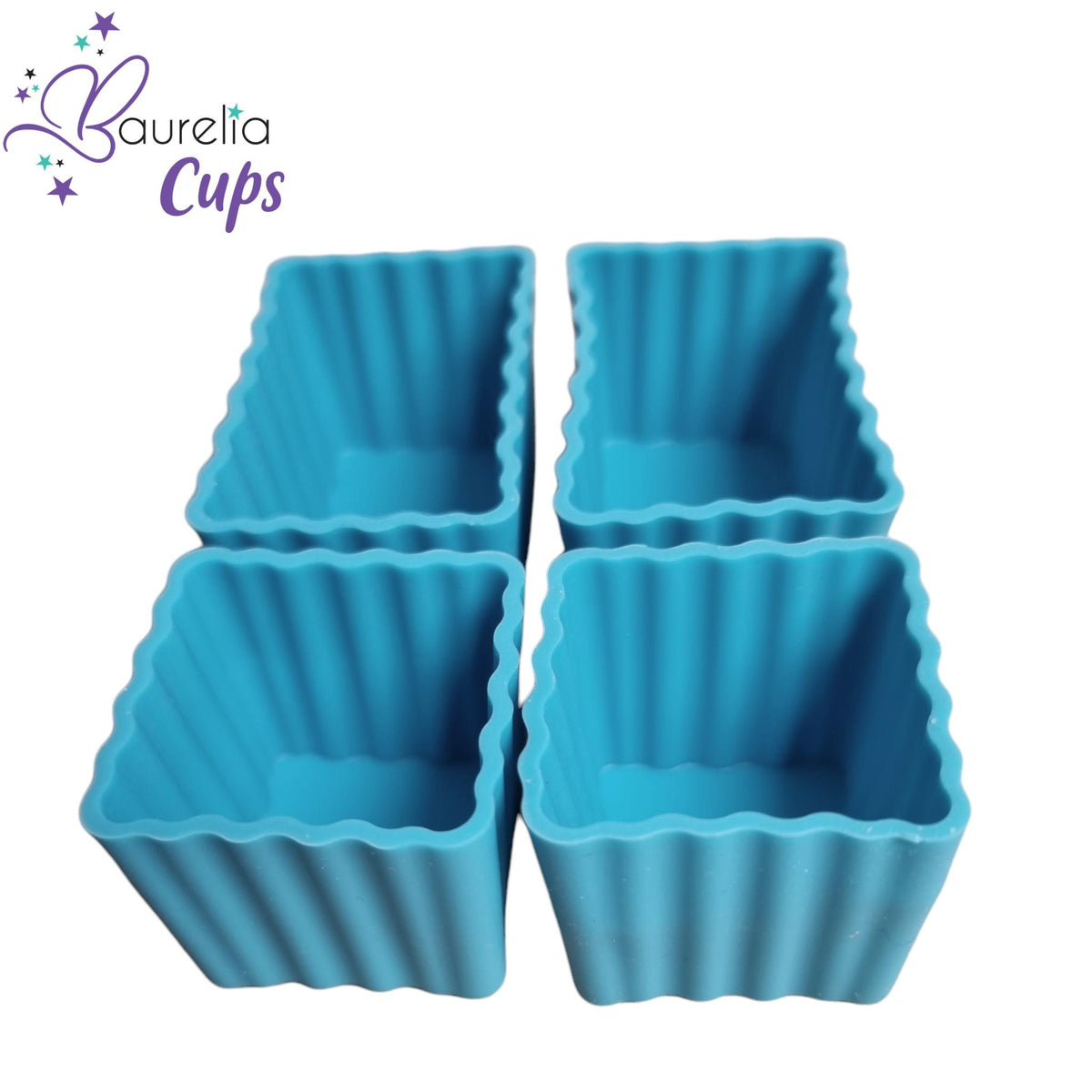 Silikonformen Baurelia Cups MIX 4er Set Türkis