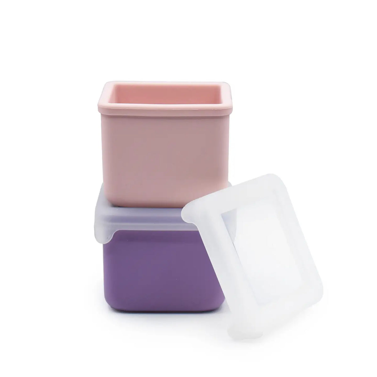 Snackbehälter XL aus Silikon Rosa / Violett