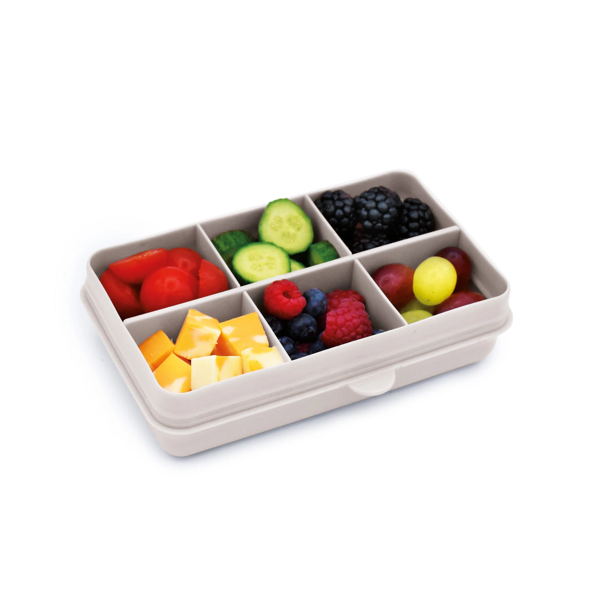 Znünibox Snackbox Melii mit 6 Unterteilungen Weiss