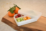 Znünibox Snackbox Melii mit 6 Unterteilungen Grau