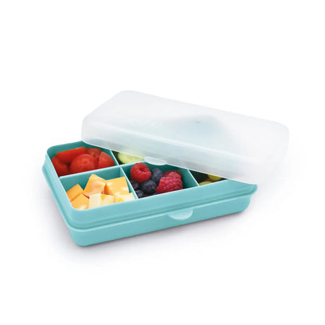 Znünibox Snackbox Melii mit 6 Unterteilungen Helltürkis