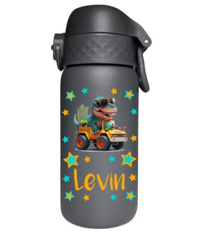 Kinder Thermosflasche Ion8 350ml Dunkelgrau
