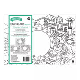12 Tischsets zum ausmalen - Mix Bauernhof, Prinzessin, Weltraum