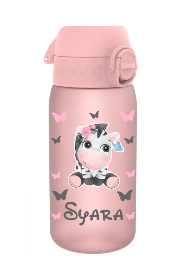 Kinder Trinkflasche Ion8 400ml Rosa