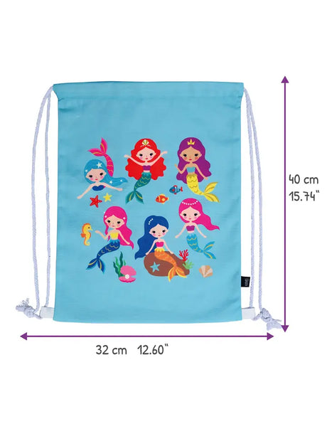 Turnbeutel Kinder Polyester Meerjungfrau