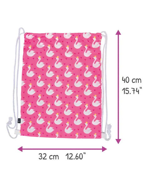 Turnbeutel Kinder Polyester Schwan