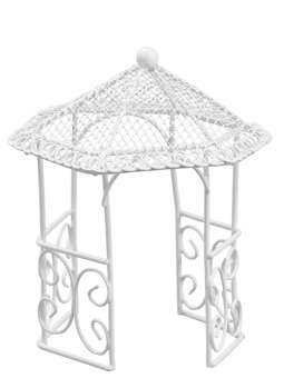 Wichtelzubehör Pavillon Weiss