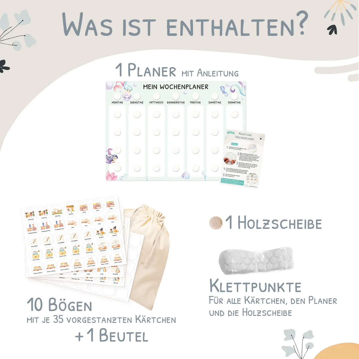 Wochenplaner Meerjungfrau
