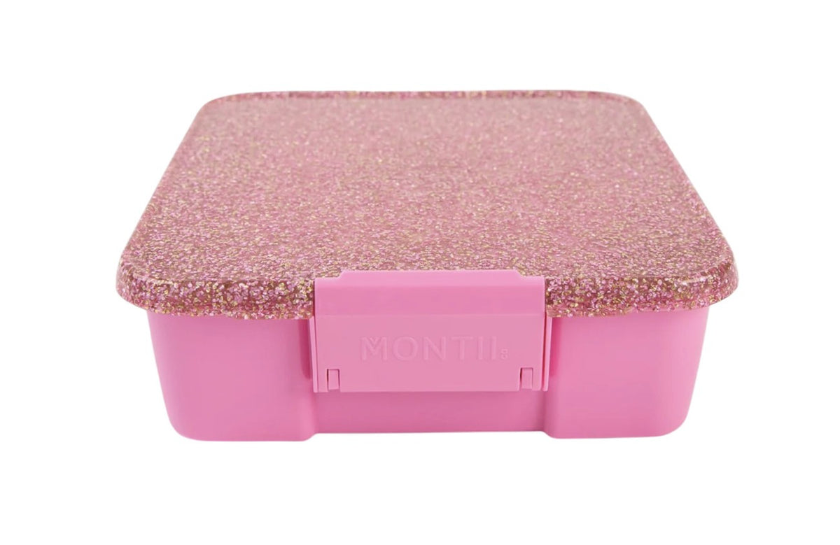 Znünibox MontiiCo Lunchbox Bento Three Glitzer Rosa
