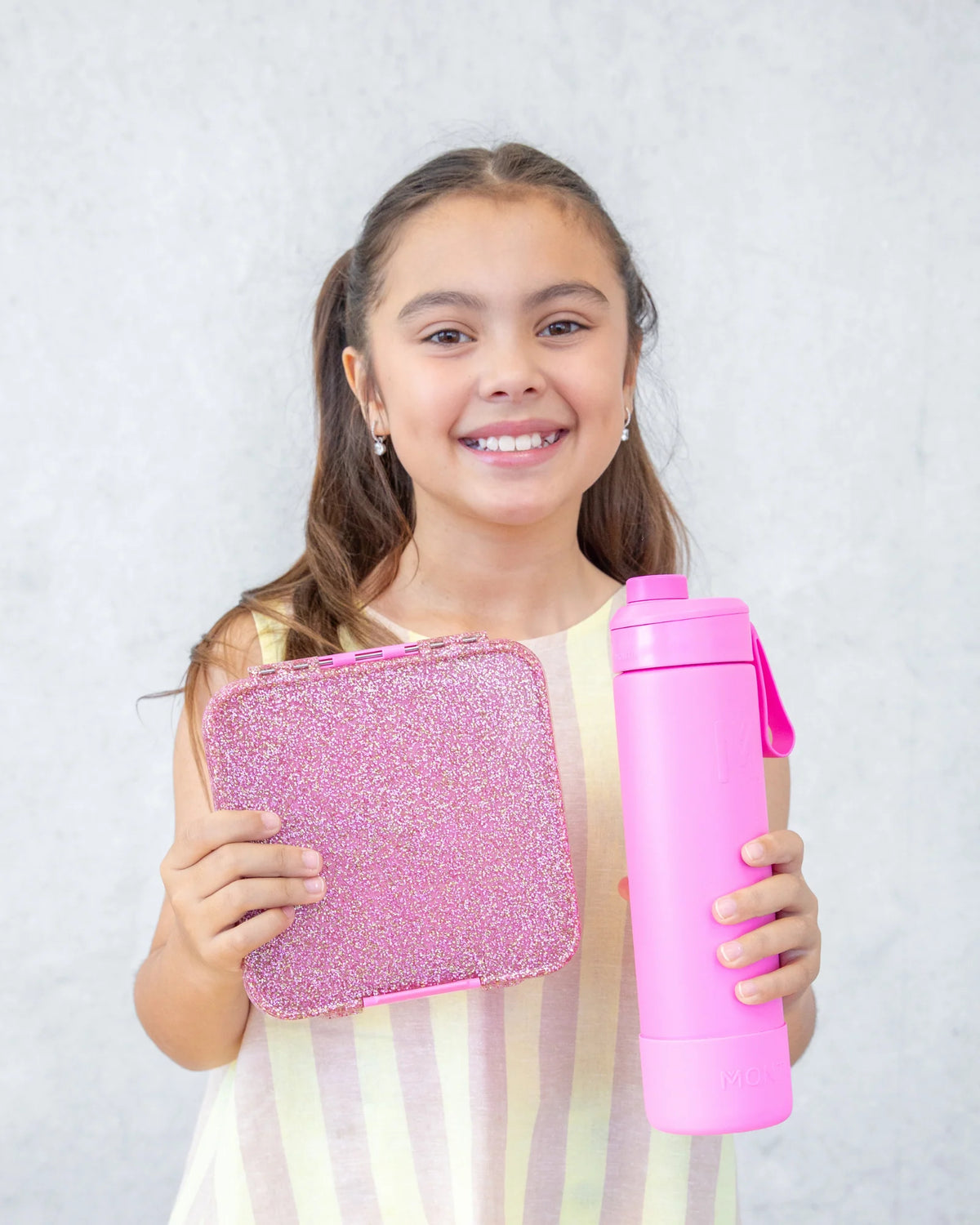 Znünibox MontiiCo Lunchbox Bento Three Glitzer Rosa