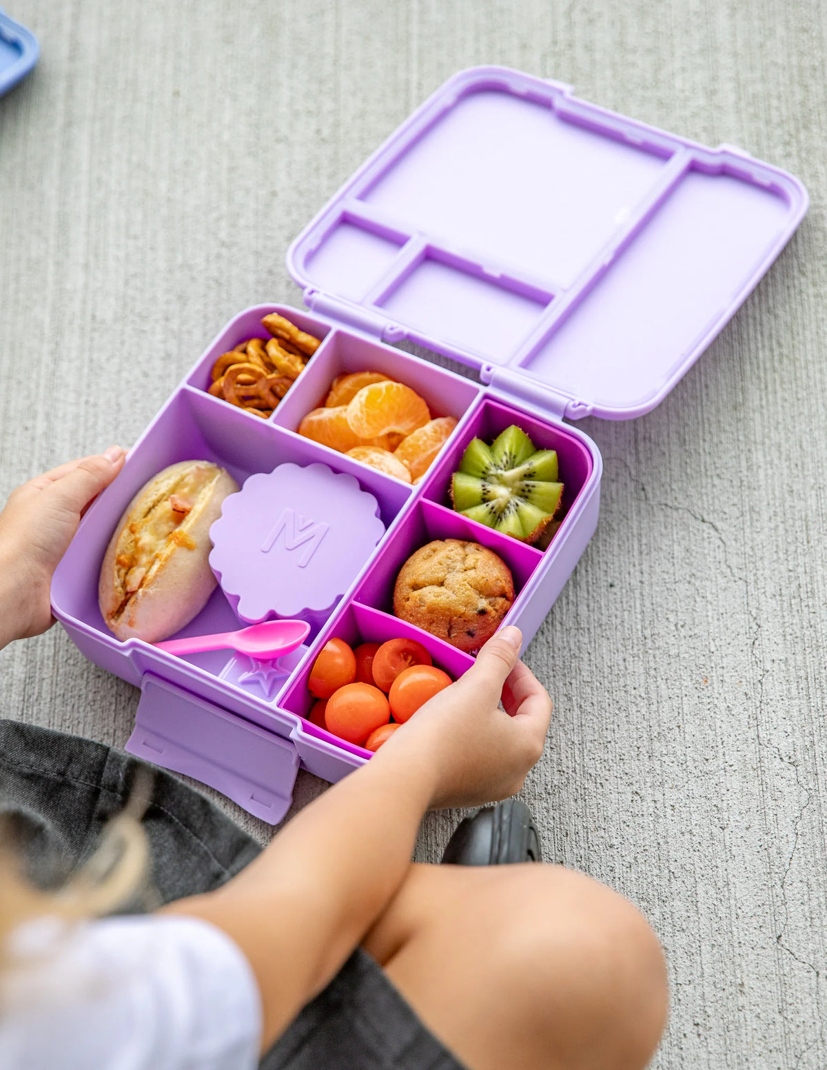 Znünibox MontiiCo Lunchbox Bento Feast Lilac